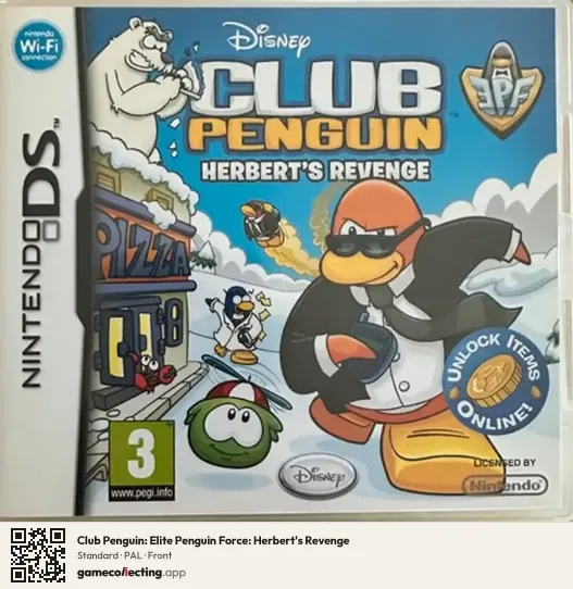 Club Penguin: Elite Penguin Force: Herbert's Revenge Nintendo DS, PAL box front