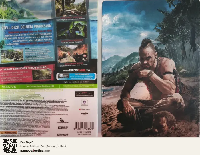 Far Cry 3 Xbox 360, Germany box back