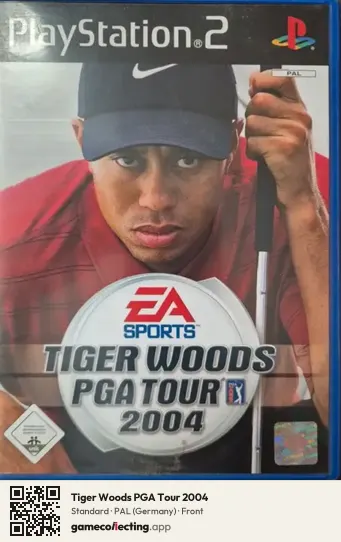 Tiger Woods PGA Tour 2004 PlayStation 2, Germany box front