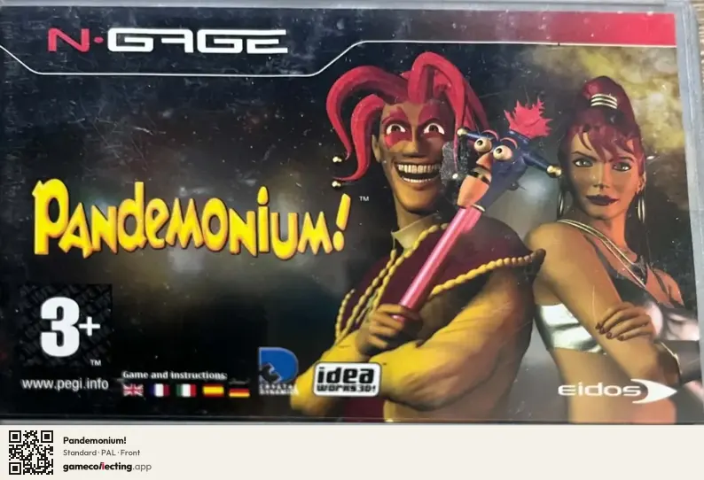 Pandemonium! Nokia N-Gage, PAL box front