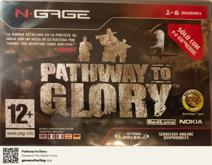 Pathway to Glory Nokia N-Gage, Spain box front