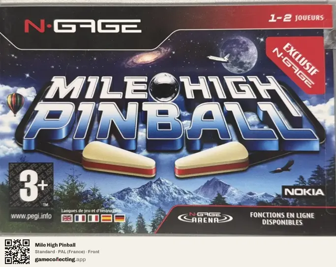Mile High Pinball Nokia N-Gage, France box front