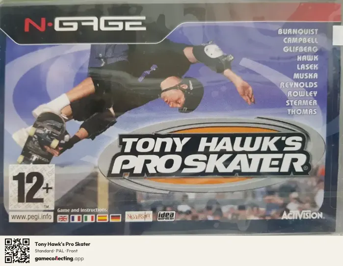 Tony Hawk's Pro Skater Nokia N-Gage, PAL box front