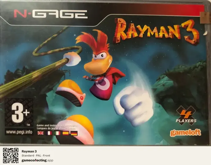 Rayman 3 Nokia N-Gage, PAL box front