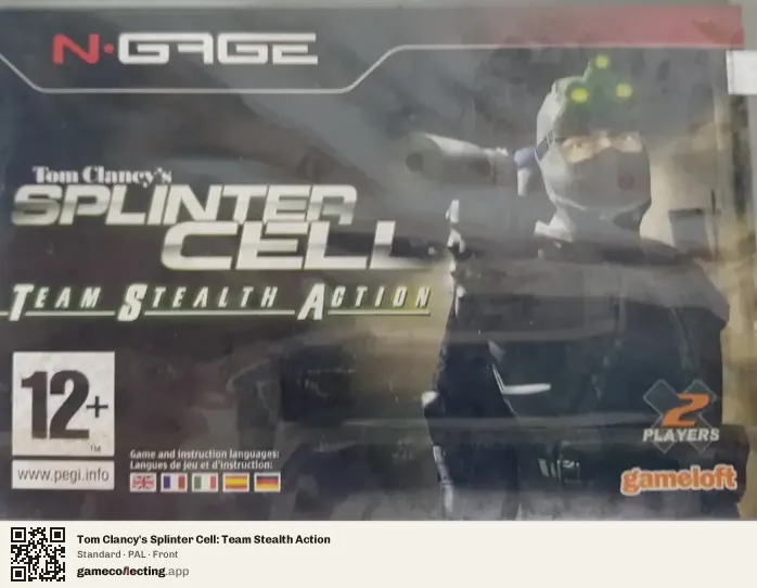 Tom Clancy's Splinter Cell: Team Stealth Action Nokia N-Gage, PAL box front