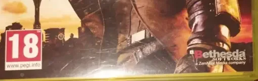 Fallout: New Vegas, the PEGI square on its front