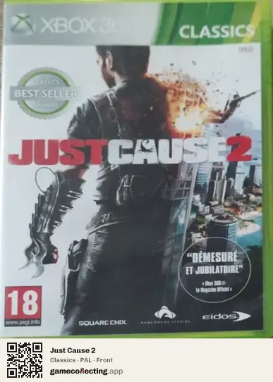 Just Cause 2 Xbox 360, PAL box front
