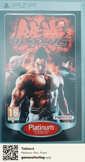 Tekken 6 PlayStation Portable, PAL box front