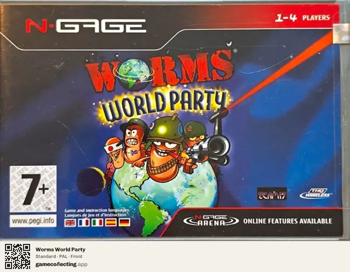 Worms World Party Nokia N-Gage, PAL box front
