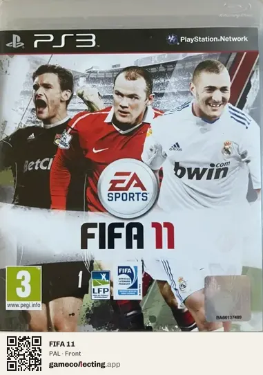 FIFA 11 PlayStation 3, PAL box front