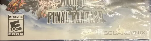 World of Final Fantasy, the ESRB box on its front