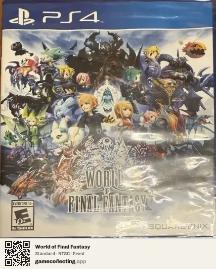 World of Final Fantasy PlayStation 4, NTSC box front