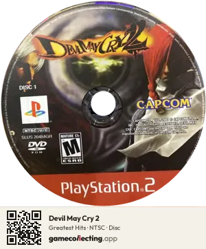 Devil May Cry 2 PlayStation 2, NTSC disc