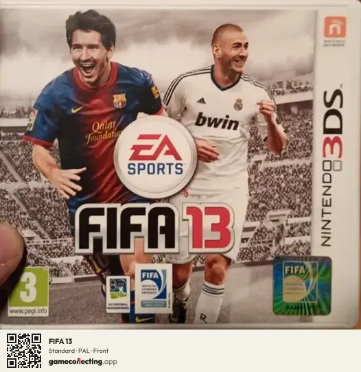 FIFA 13 Nintendo 3DS, PAL box front