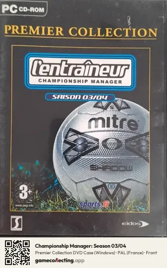 Championship Manager: Season 03/04 Computer, France box front