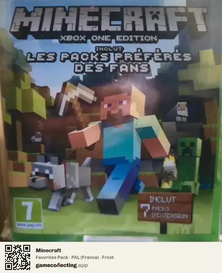 Minecraft Xbox One, France box front