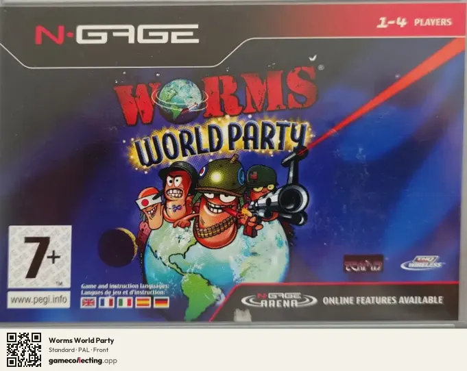 Worms World Party Nokia N-Gage, PAL box front