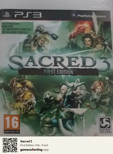 Sacred 3 PlayStation 3, PAL box front