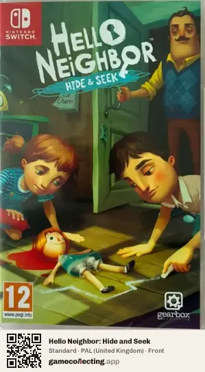 Hello Neighbor: Hide and Seek Nintendo Switch, United Kingdom box front