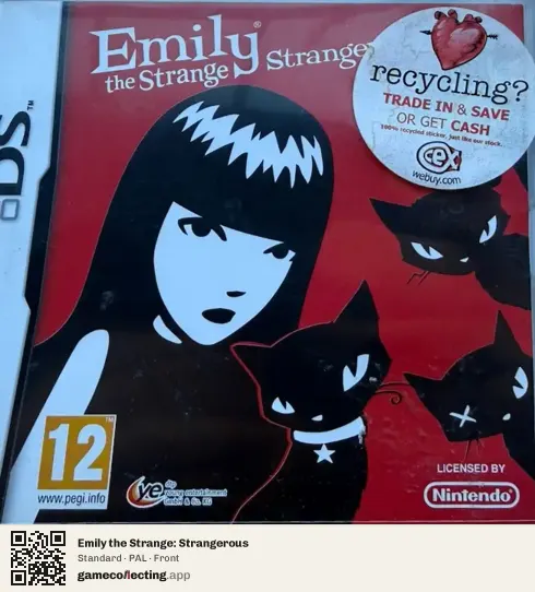 Emily the Strange: Strangerous Nintendo DS, PAL box front