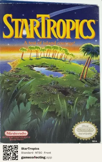 StarTropics Nintendo Entertainment System, NTSC box front