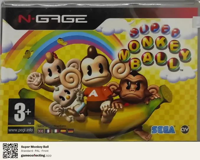 Super Monkey Ball Nokia N-Gage, PAL box front