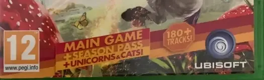 Trials Fusion, the PEGI square on its front