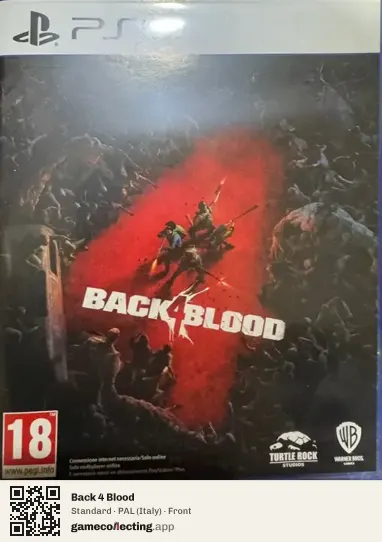 Back 4 Blood PlayStation 5, Italy box front