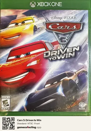 Cars 3: Driven to Win Xbox One, NTSC box front