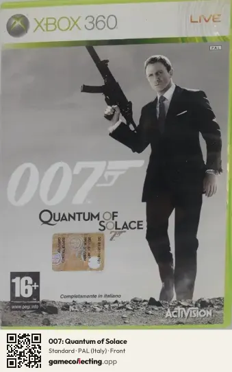 007: Quantum of Solace Xbox 360, Italy box front