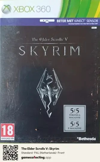 The Elder Scrolls V: Skyrim Xbox 360, Netherlands box front
