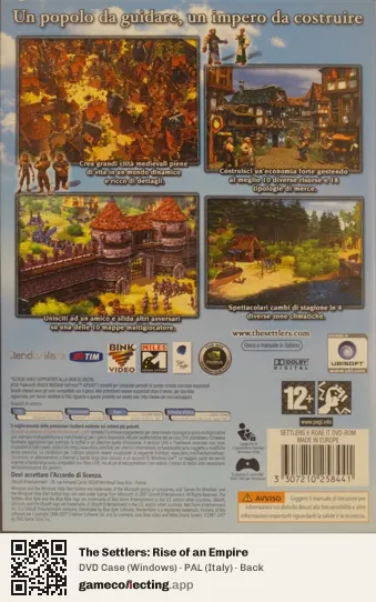 The Settlers: Rise of an Empire Computer, Italy box back