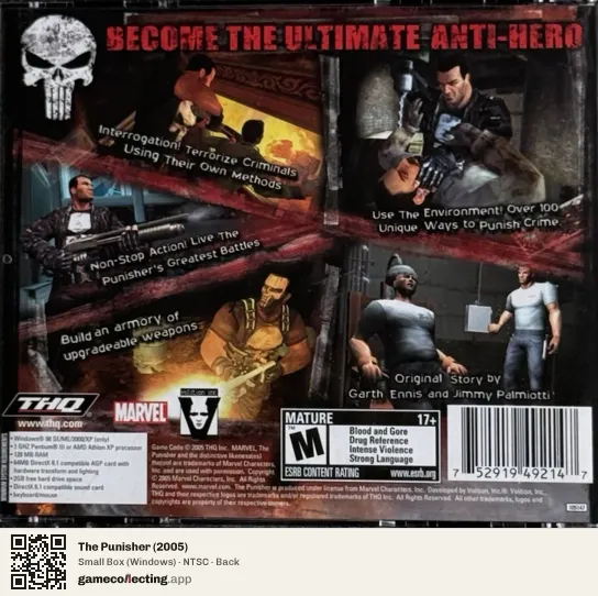 The Punisher (2005) Computer, NTSC box back