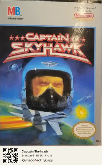 Captain Skyhawk Nintendo Entertainment System, NTSC box front