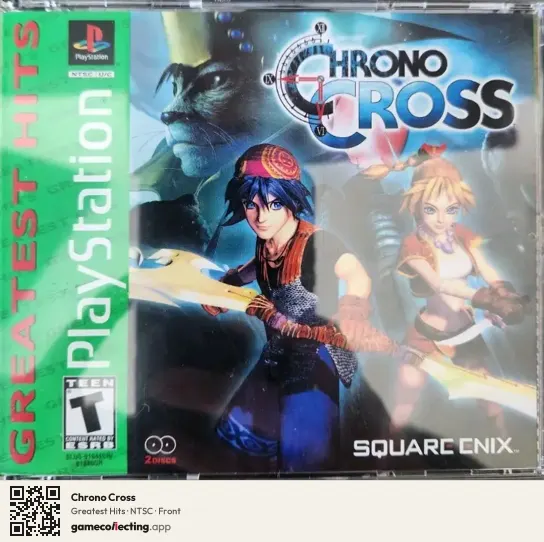Chrono Cross PlayStation, NTSC box front