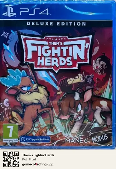 Them's Fightin' Herds PlayStation 4, PAL box front