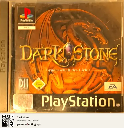 Darkstone PlayStation, PAL box front