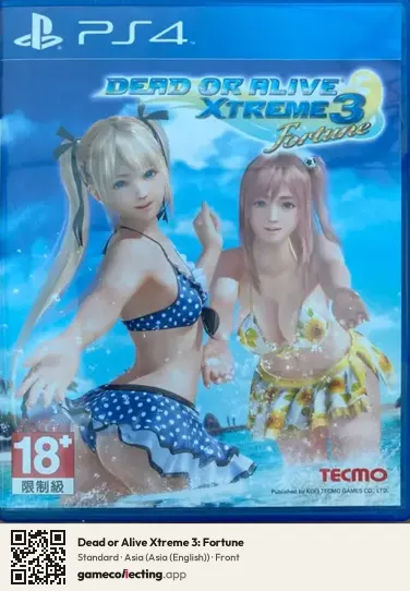 Dead or Alive Xtreme 3: Fortune PlayStation 4, Asia (English) box front