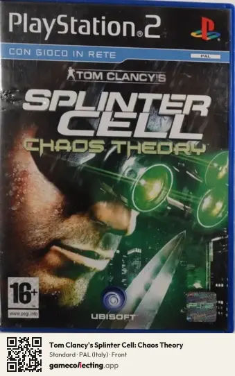 Tom Clancy's Splinter Cell: Chaos Theory PlayStation 2, Italy box front