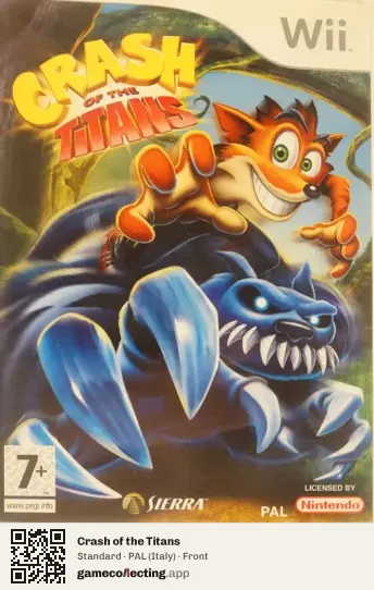 Crash of the Titans Nintendo Wii, Italy box front