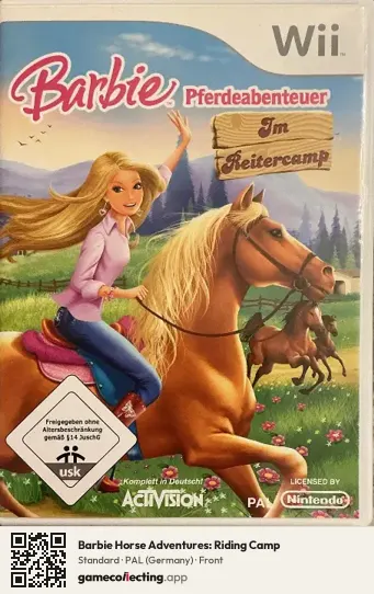 Barbie Horse Adventures: Riding Camp Nintendo Wii, Germany box front