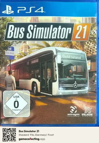 Bus Simulator 21 PlayStation 4, Germany box front