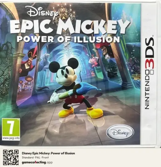 Disney Epic Mickey: Power of Illusion Nintendo 3DS, PAL box front