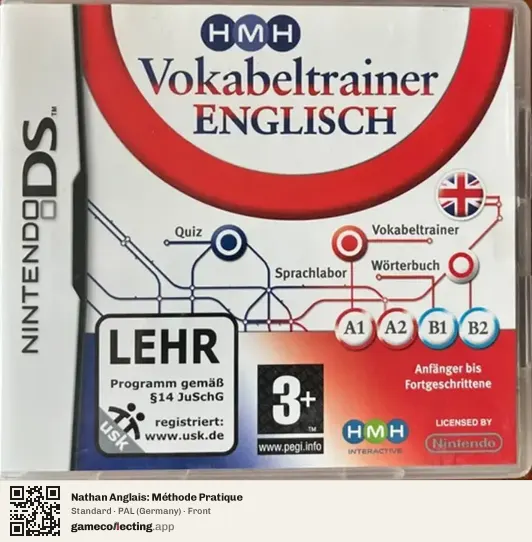 Nathan Anglais: Méthode Pratique Nintendo DS, Germany box front