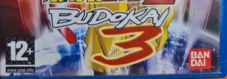 Dragon Ball Z: Budokai 3, the PEGI square on its front