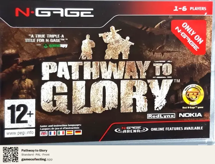 Pathway to Glory Nokia N-Gage, PAL box front
