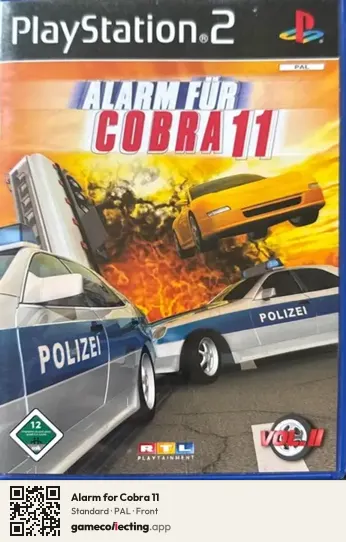 Alarm for Cobra 11 PlayStation 2, PAL box front