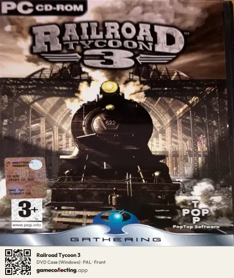Railroad Tycoon 3 Computer, PAL box front