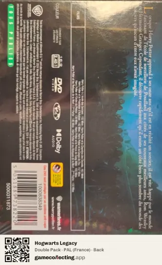 Hogwarts Legacy Nintendo Switch, France box back