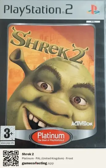 Shrek 2 PlayStation 2, United Kingdom box front